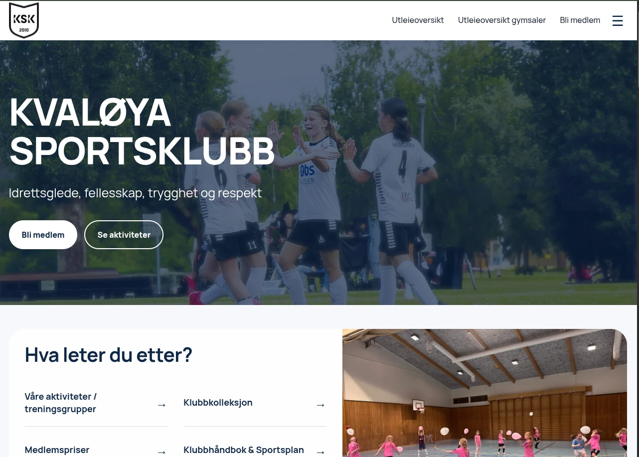 Skjermbilde av kvaloyask.no